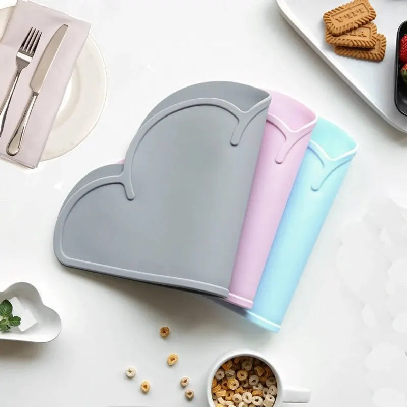 Pet Feeding Mat Non-Slip Waterproof Silicone Placemat for Cats & Dogs