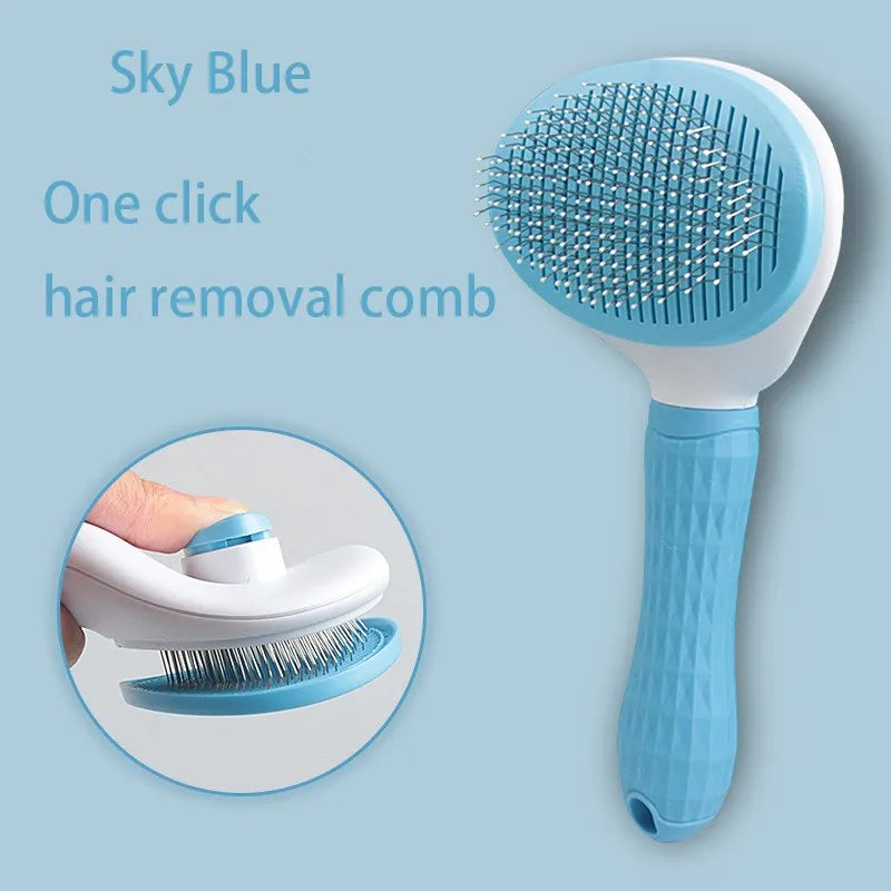 Pet Hair Brush & Comb Grooming Tool for Dogs & Cats