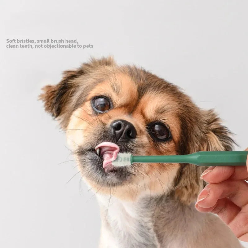 360° Pet Toothbrush Cat & Dog Oral Care for Teeth & Bad Breath