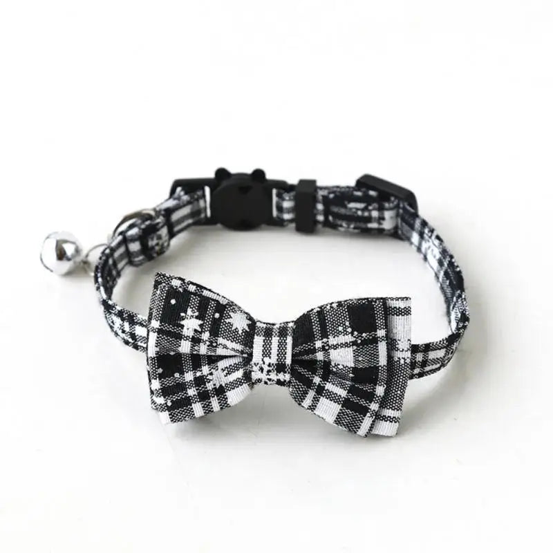22-Pack Pet Bow Bell Collars  Adjustable Multicolor Cat & Dog