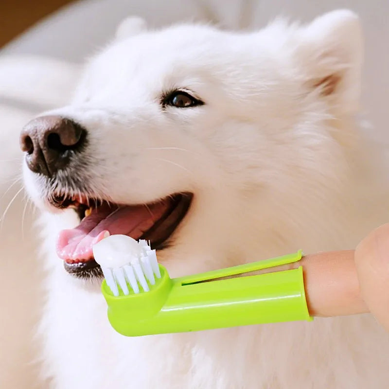 Dog Toothbrush Set 3PCS Pet Oral Care Finger Toothbrushes