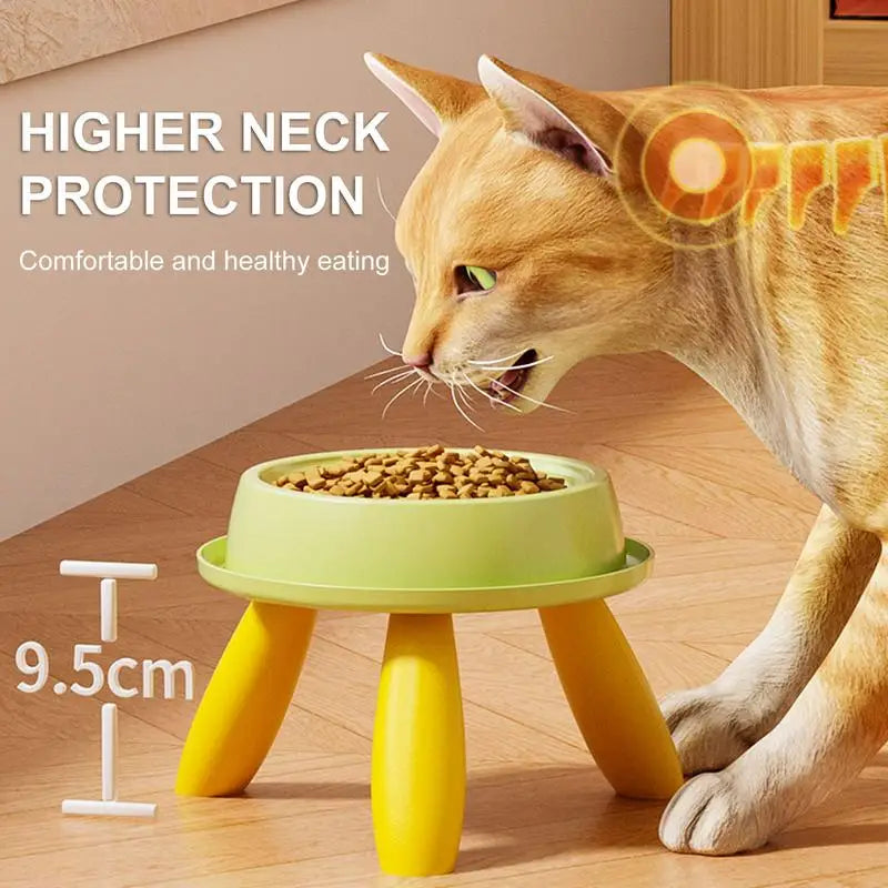 High-Legged Pet Feeding Bowl Anti-Vomit Raised Cat & Dog Feeder