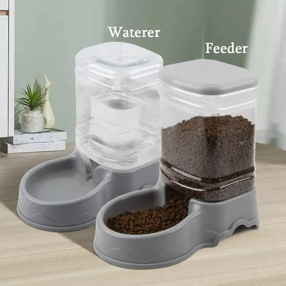 3.8L Automatic Pet Feeder & Water Fountain for Cats & Dogs