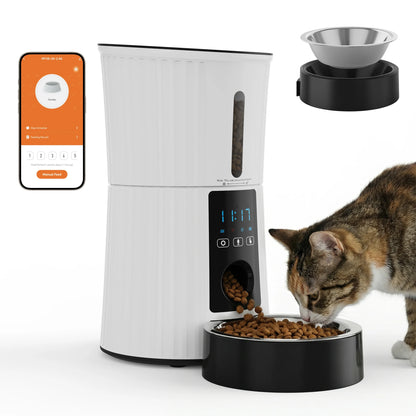 4L WiFi Smart Pet Feeder App Controlled Automatic Feeder