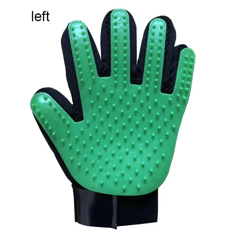 Pet Hair Glove Dog & Cat Grooming Deshedding Massage Brush