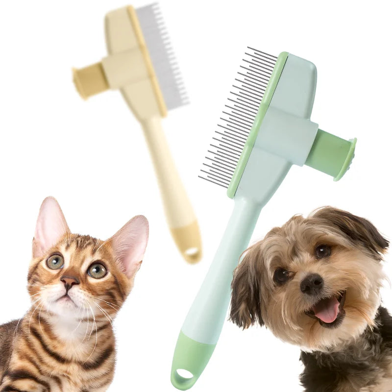 Cat Grooming Brush Durable Pet Hair Removal & Knot Comb