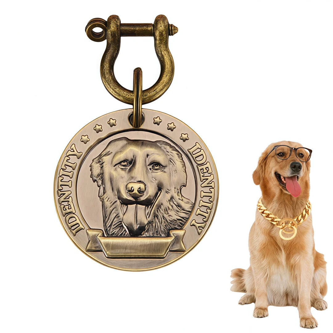 VIP Personalized Pet ID Tag Custom Engraved Nameplate Pendant