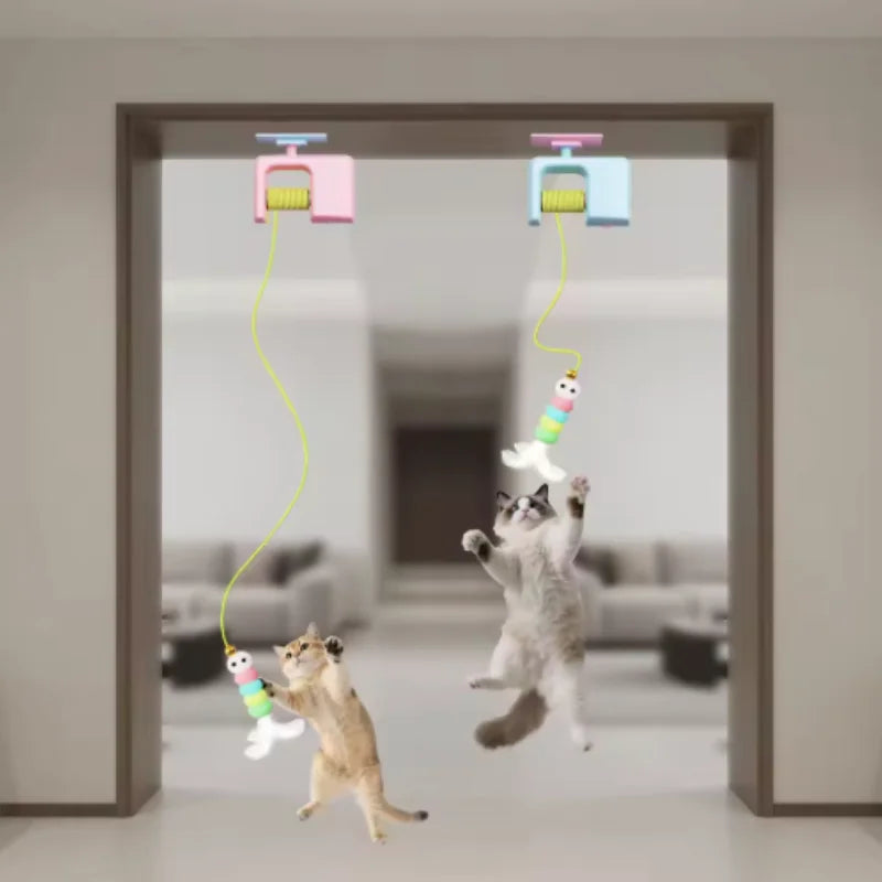 Electric Hanging Cat Toy Interactive Smart Cat Rope Play