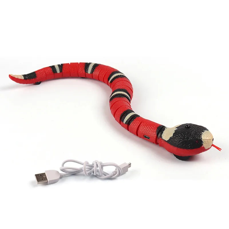 Smart Snake Cat Toy USB Rechargeable Interactive Pet Toy