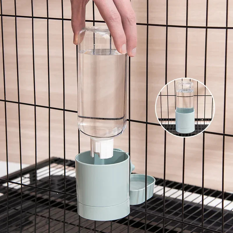 Automatic Hanging Pet Feeder & Water Bottle for Cats, Dogs & Rabbits