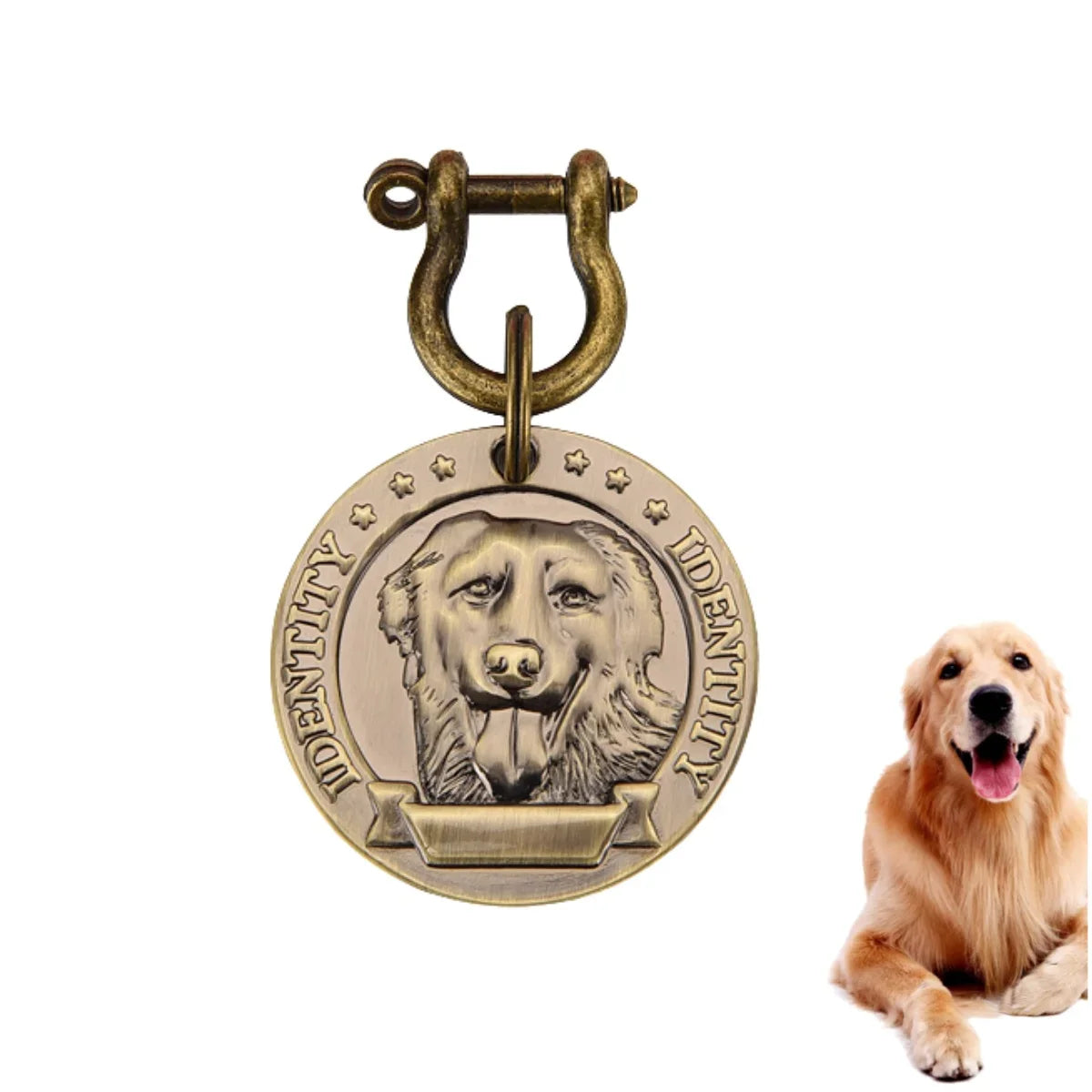 VIP Personalized Pet ID Tag Custom Engraved Nameplate Pendant