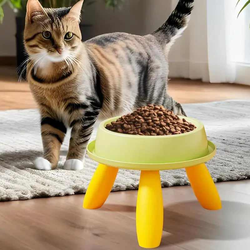 High-Legged Pet Feeding Bowl Anti-Vomit Raised Cat & Dog Feeder