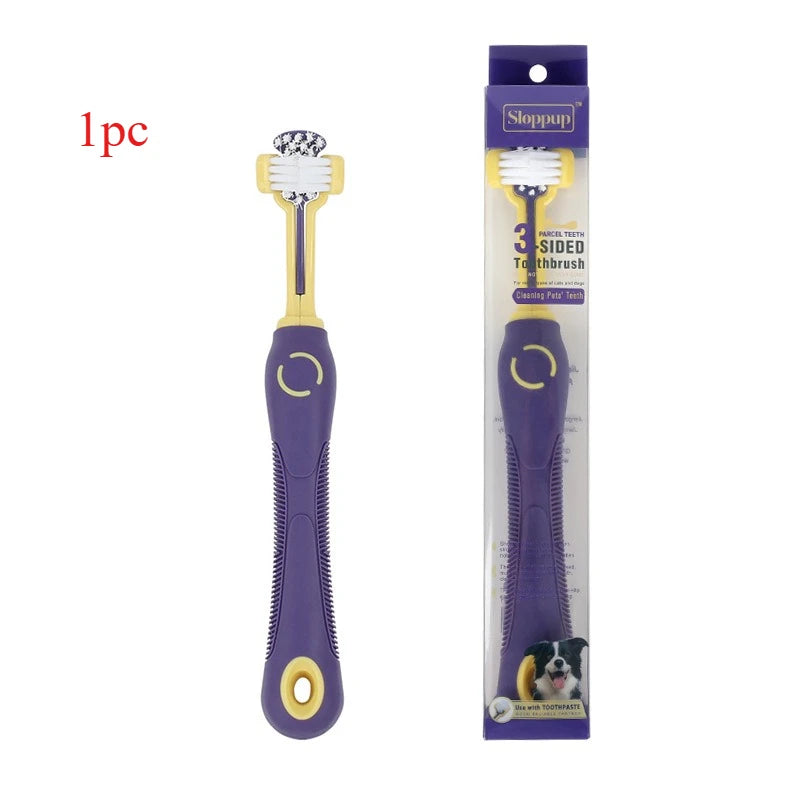 Pet Dental Care Kit Dog & Cat Toothbrush for Plaque Removal