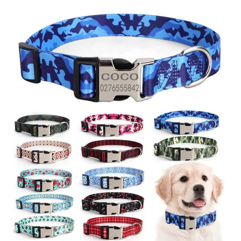 Personalized Dog Collar with Free Engraved ID Adjustable & Anti-Lost