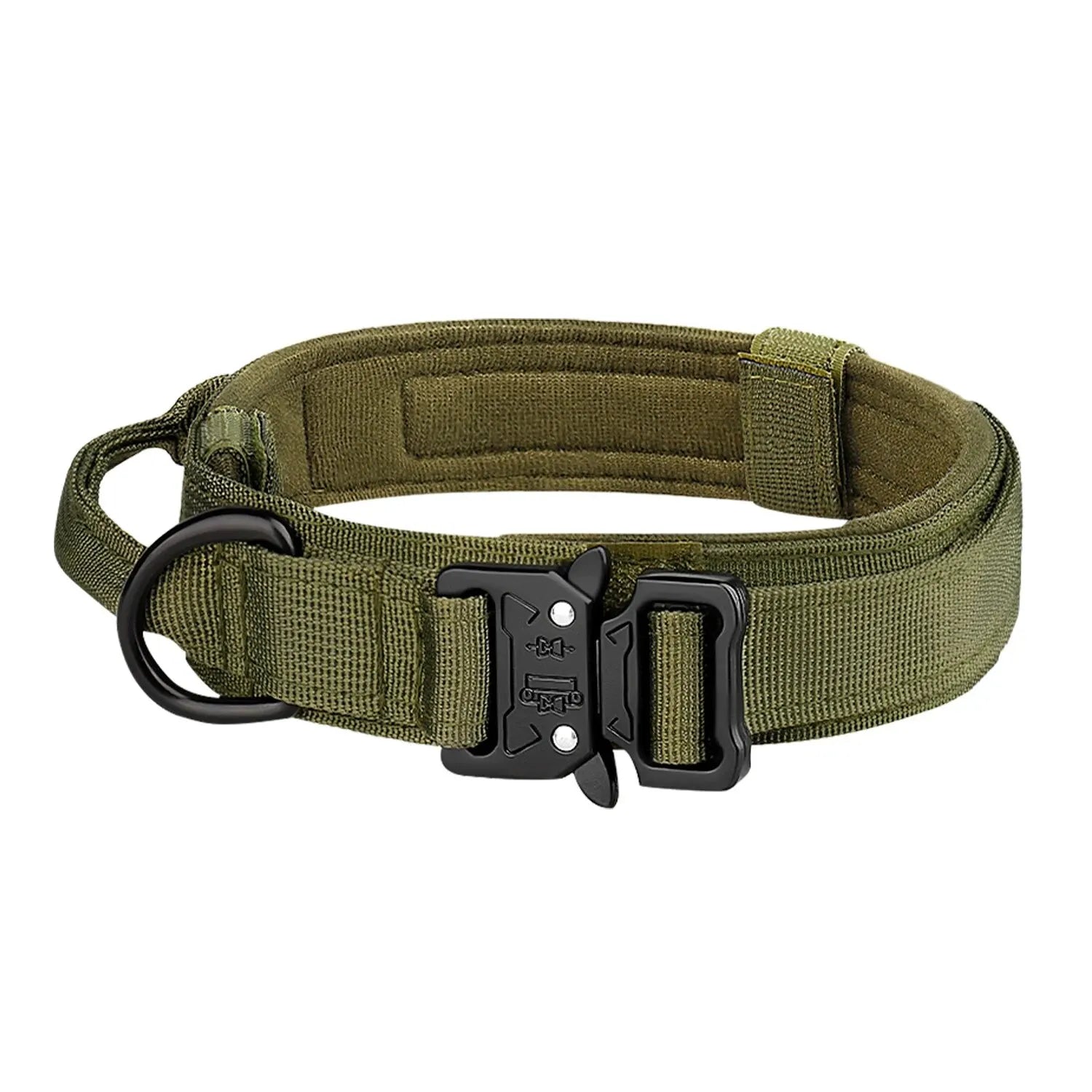 Tactical Nylon Dog Collar Metal Buckle for Medium & Large Dogs