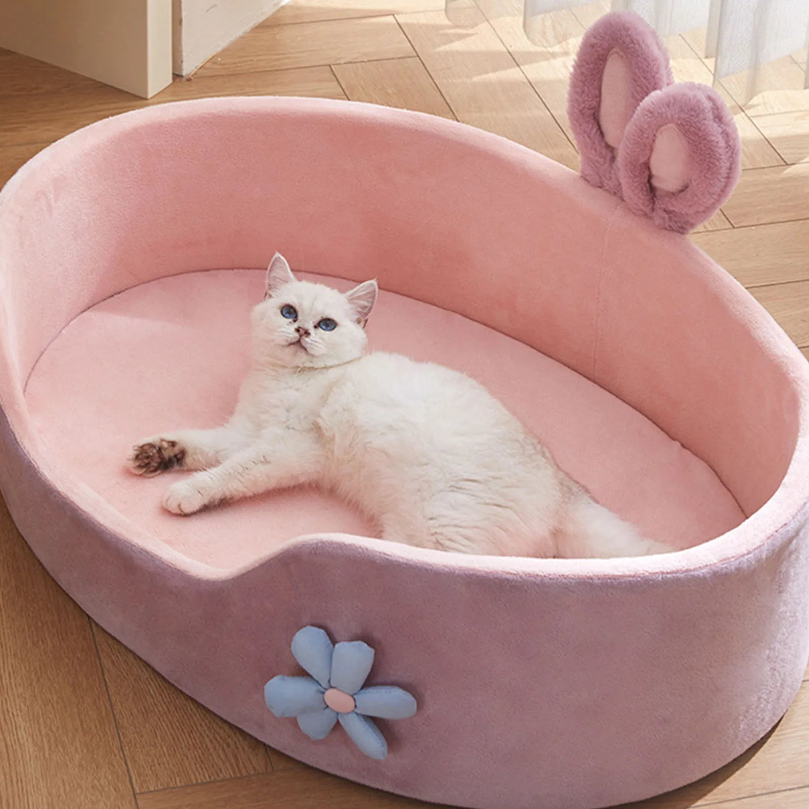 Detachable Washable Pet Bed Soft Dog & Cat Bed for All Seasons