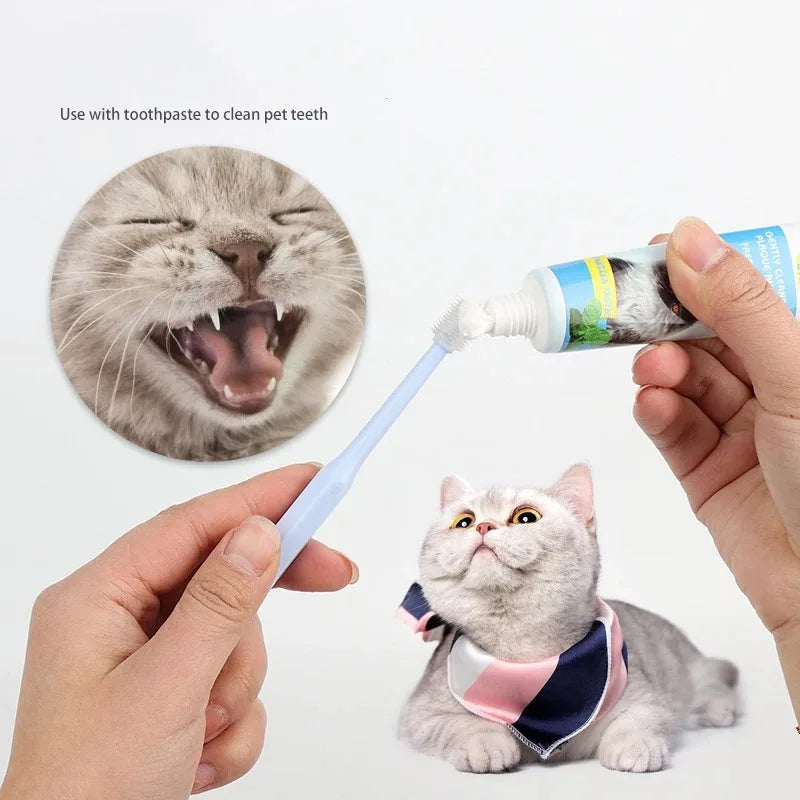 360° Pet Toothbrush Cat & Dog Oral Care for Teeth & Bad Breath