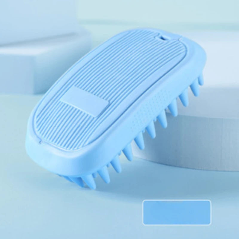Pet Bath Brush Rubber Hair Removal & Grooming Massage Tool