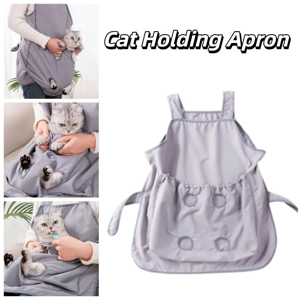 Adjustable Pet Grooming Apron Breathable Anti-Scratch Smock