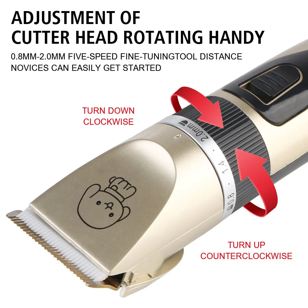 Pet Hair Clipper Electric Grooming Trimmer for Cats, Dogs & Rabbits
