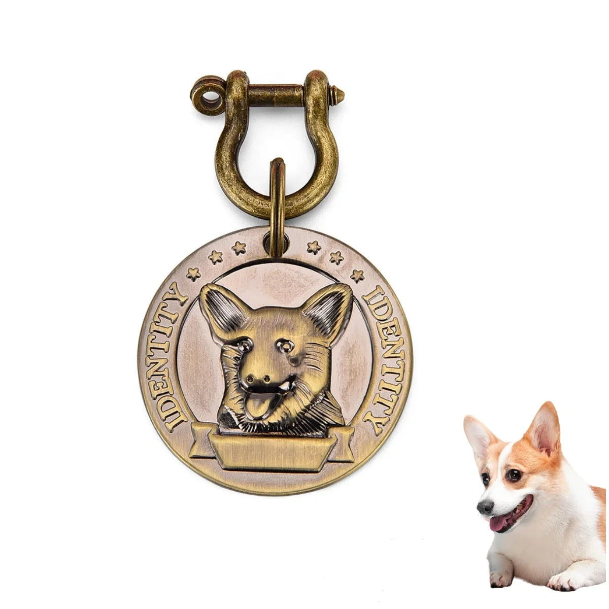 VIP Personalized Pet ID Tag Custom Engraved Nameplate Pendant