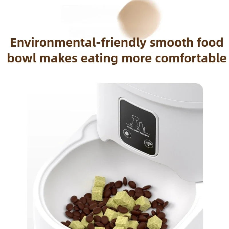 4L Smart Automatic Cat Feeder  Timer & Remote Control