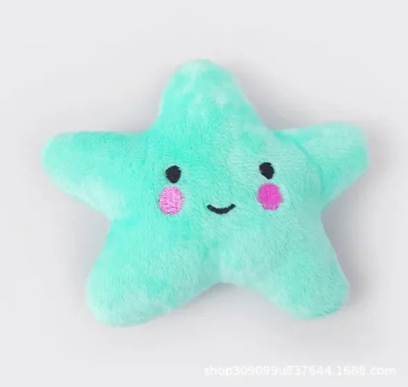 Plush Dog & Cat Toy Cute Squeaky Chew Toy for Small Pets