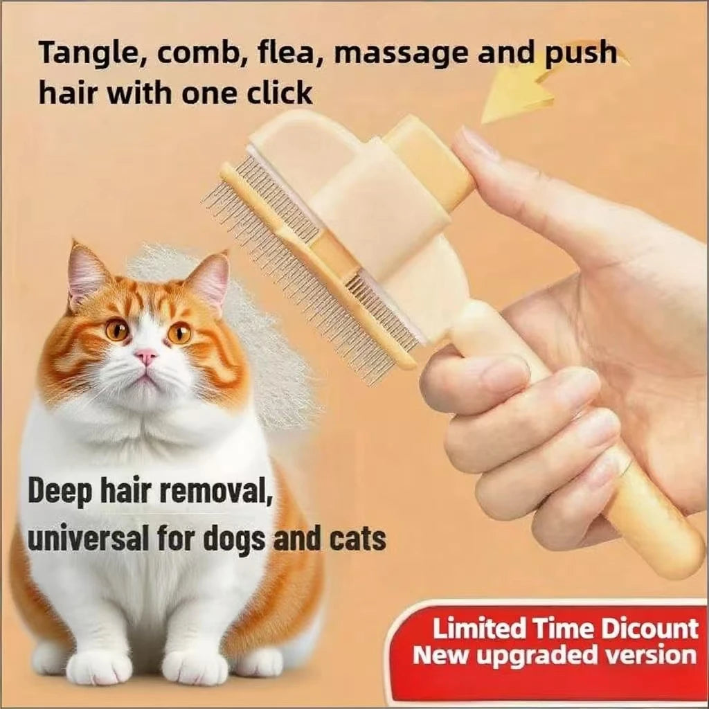 Self-Cleaning Pet Grooming Gloves Hair Remover & Massage Tool