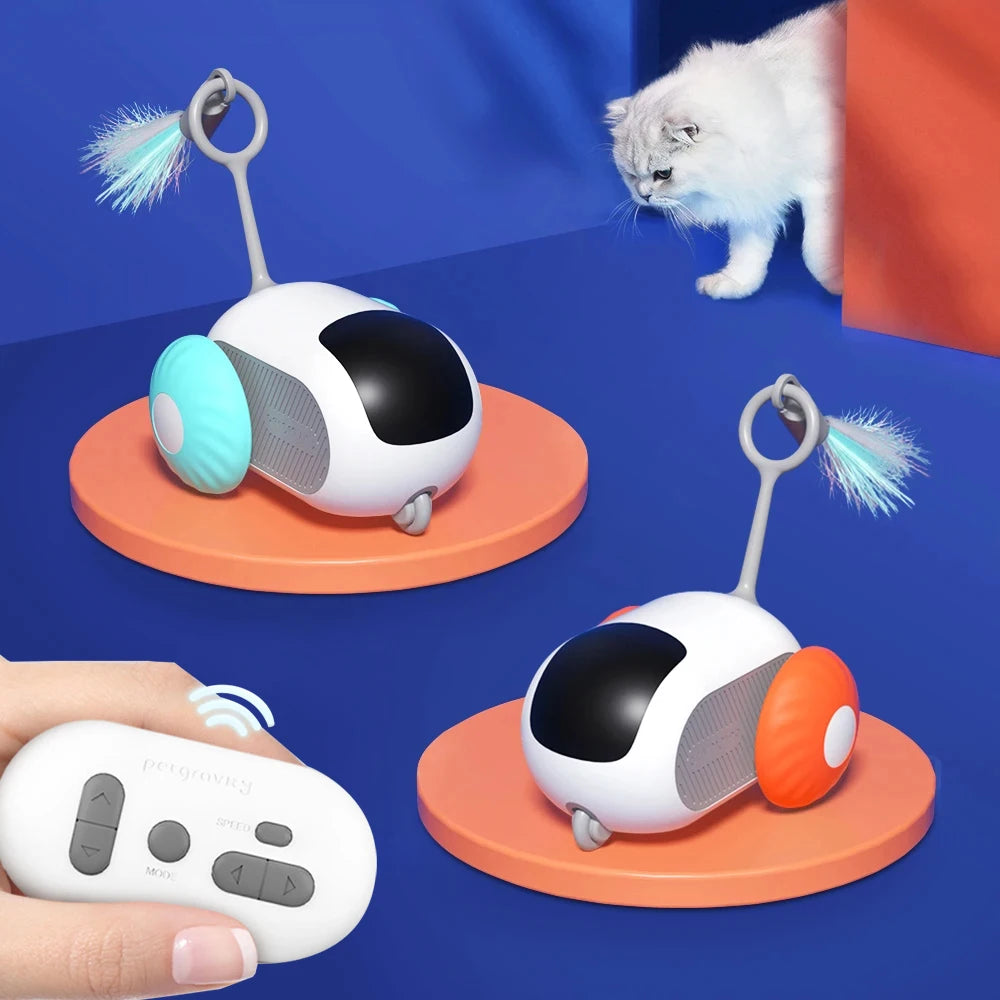 Smart Cat & Dog Toy Car Automatic Remote Interactive Play