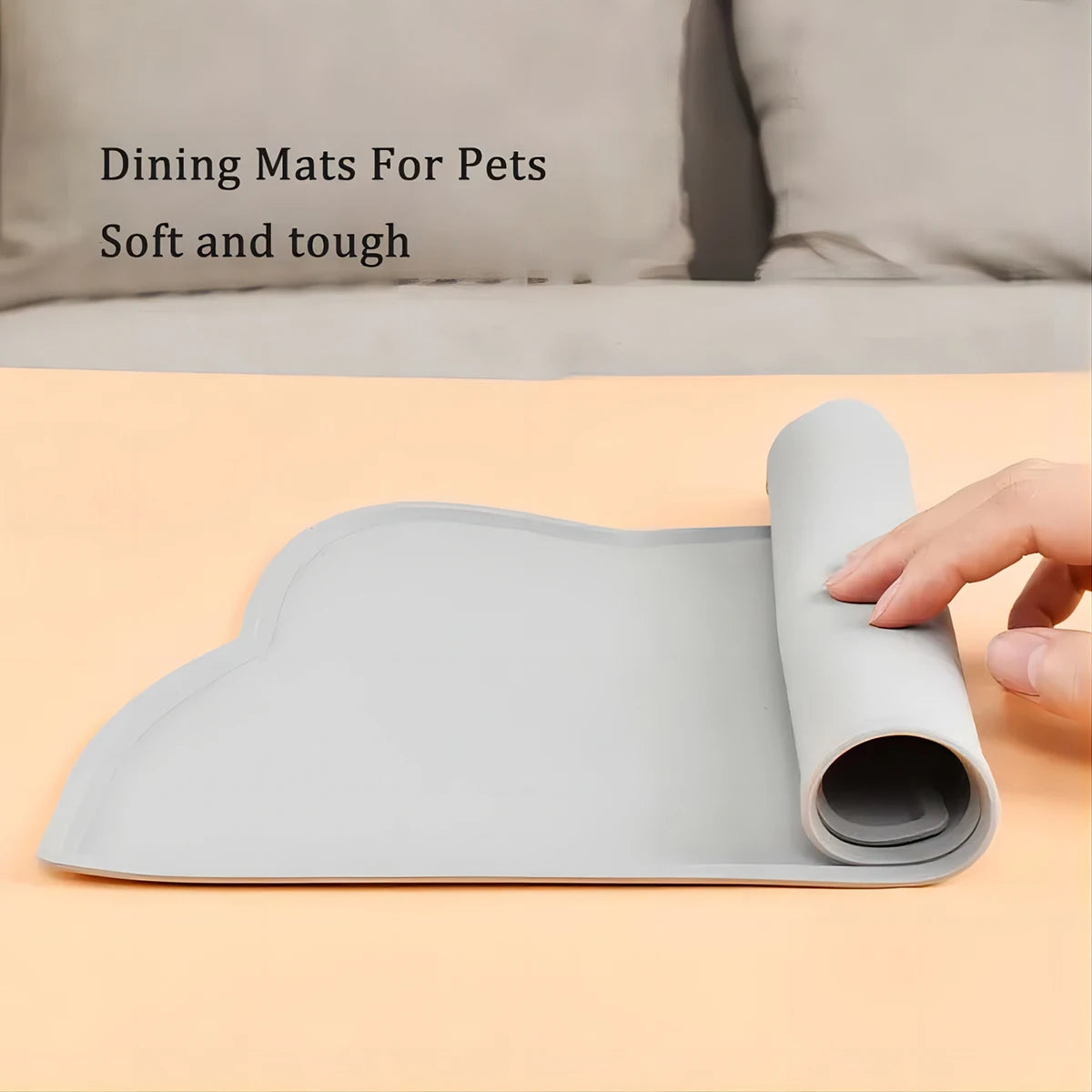 Silicone Pet Feeding Mat  Non-Stick Waterproof Dog & Cat Bowl Pad