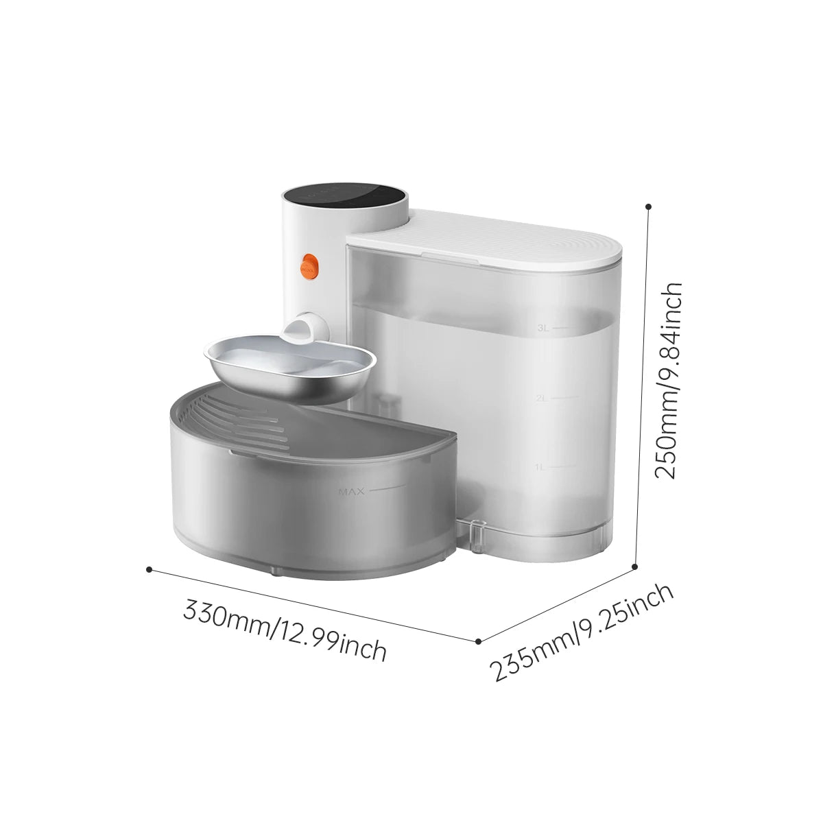 Premium Smart Dual-Tank Pet Water Fountain Filter-Free, Wireless & Stainless Steel