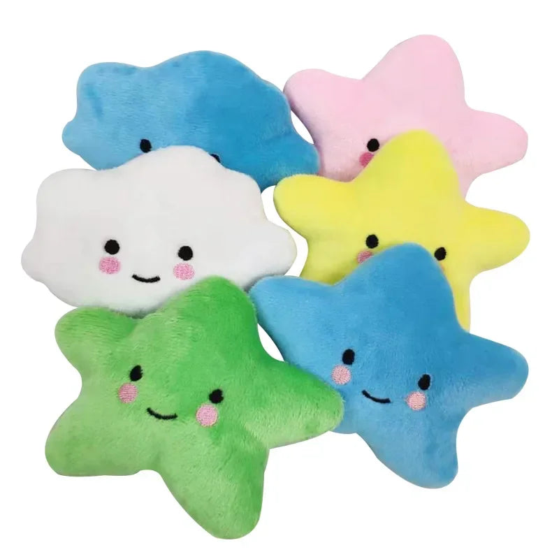 Plush Dog & Cat Toy Cute Squeaky Chew Toy for Small Pets
