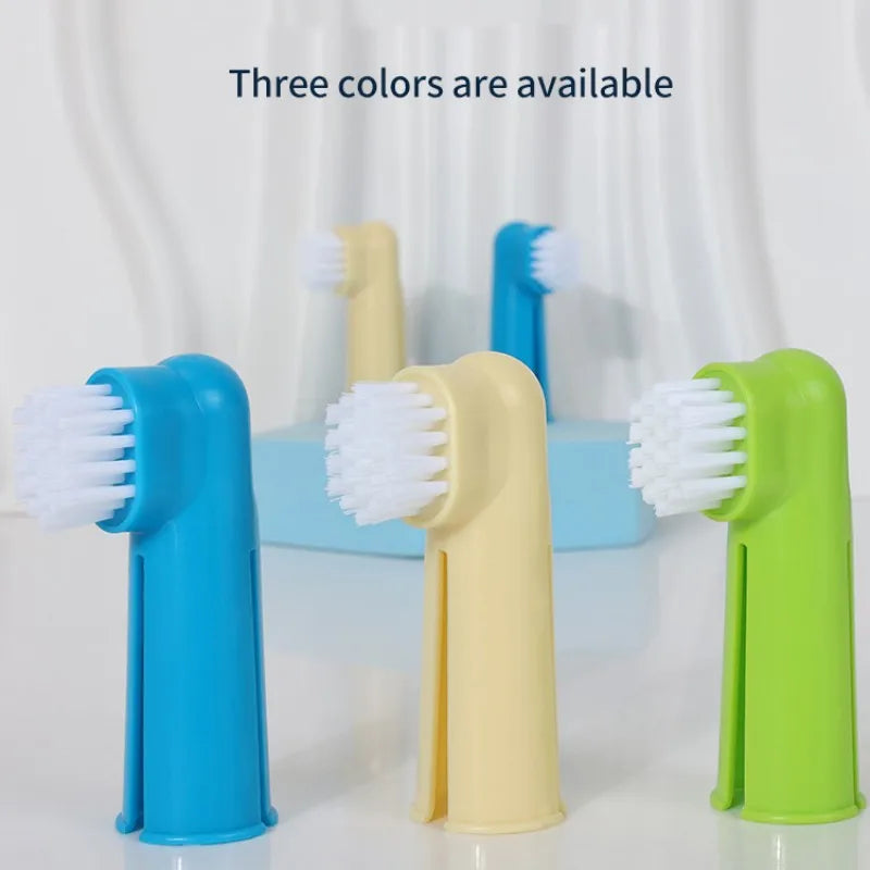 Dog Toothbrush Set 3PCS Pet Oral Care Finger Toothbrushes