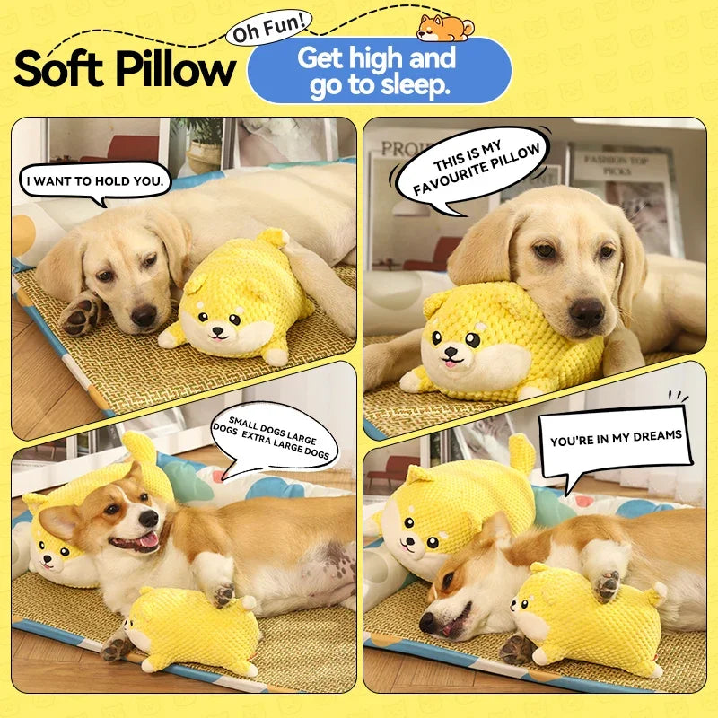 HOOPET Plush Dog & Cat Toy  Squeaky Chew Toy for Puppies