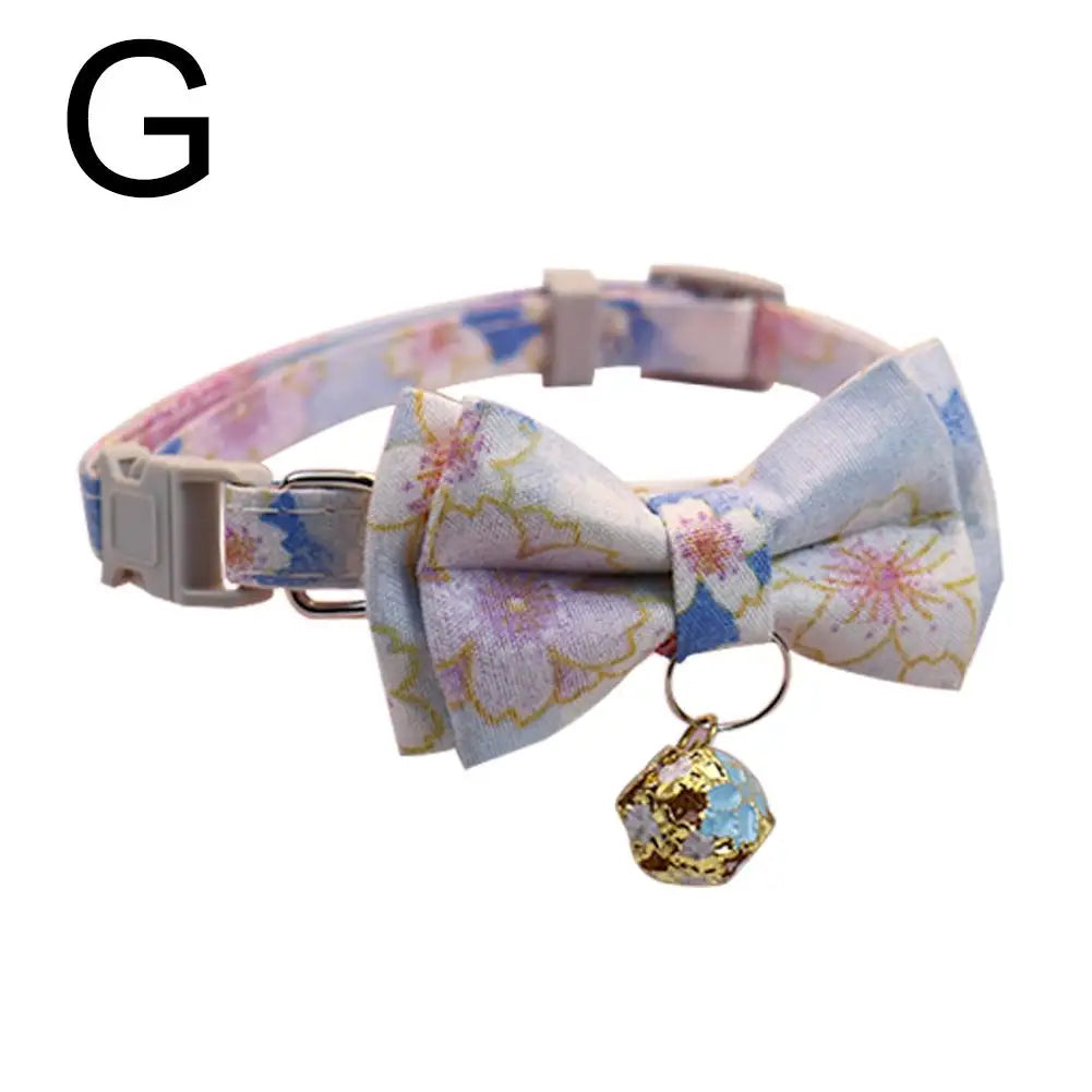 Cat & Dog Bowknot Collar Adjustable Bunny Ear Personalized Pet Collar