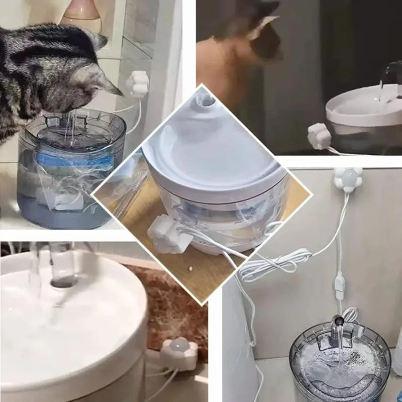 Smart USB Pet Water Fountain  Motion Sensor Cat & Dog Dispenser