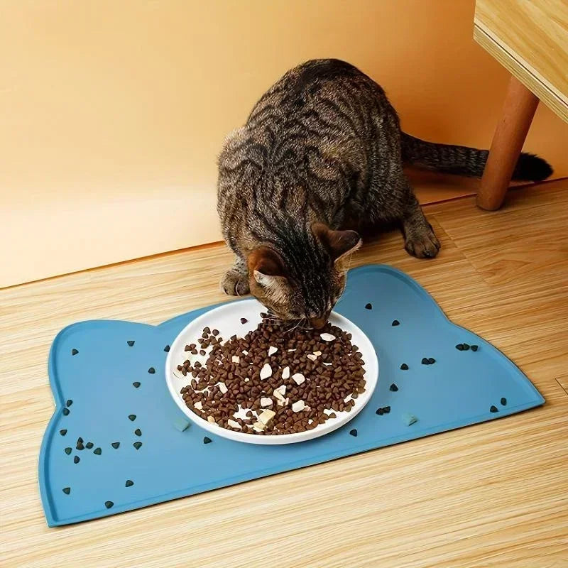 Non-Slip Silicone Pet Feeding Mat Waterproof Cat & Dog Mat
