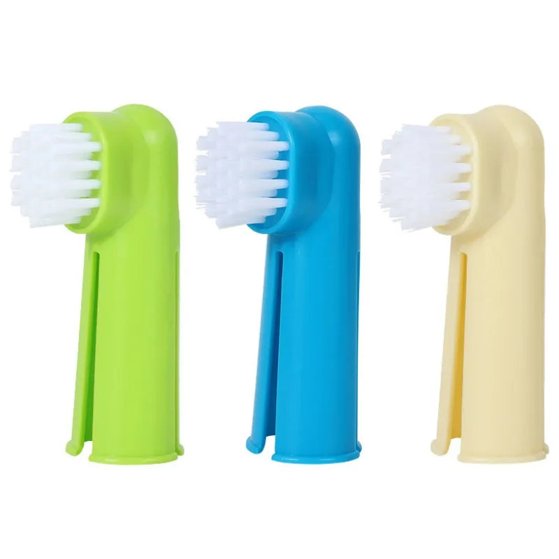 Dog Toothbrush Set 3PCS Pet Oral Care Finger Toothbrushes