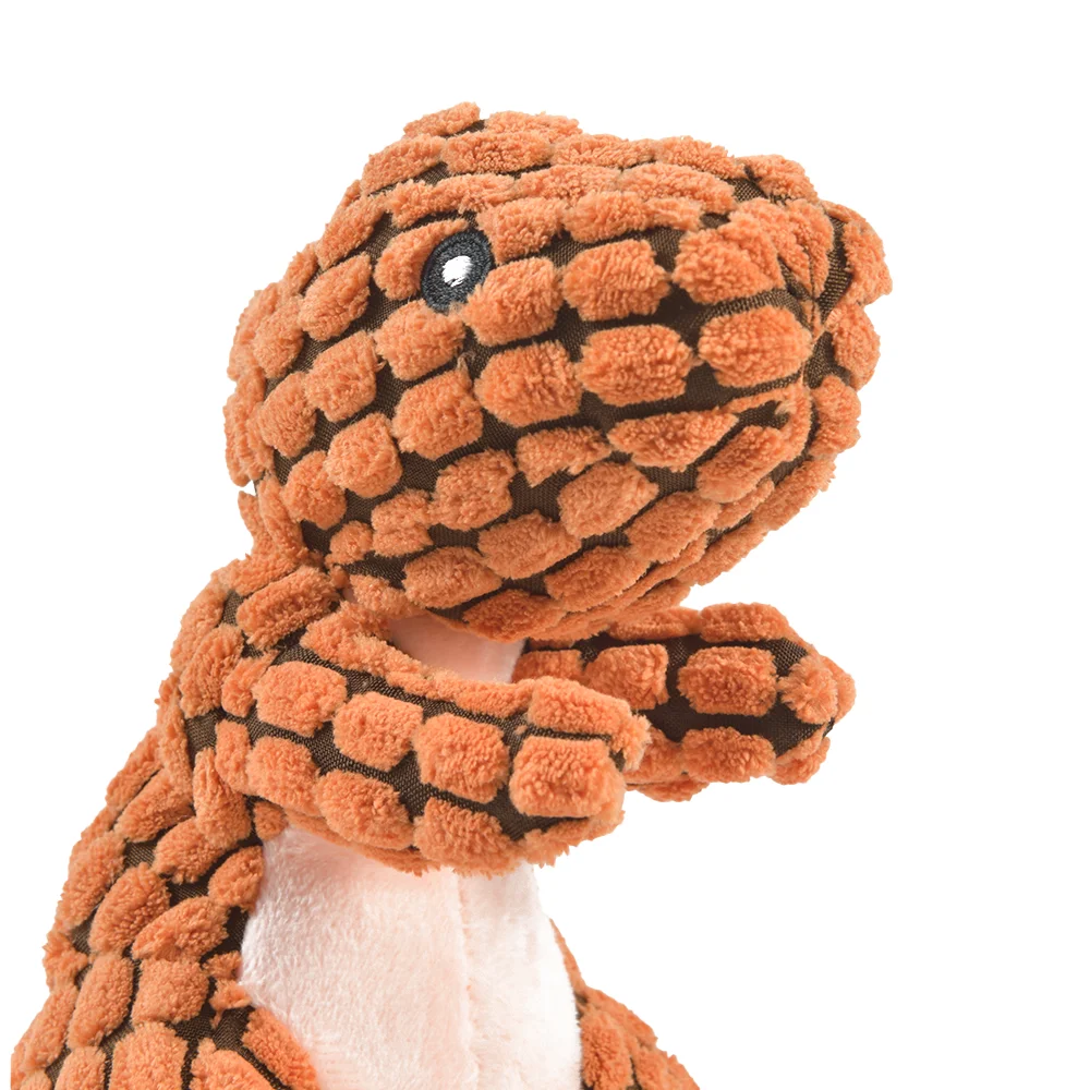 Plush Dinosaur Pet Toy Interactive Chew Toy for Small Dogs