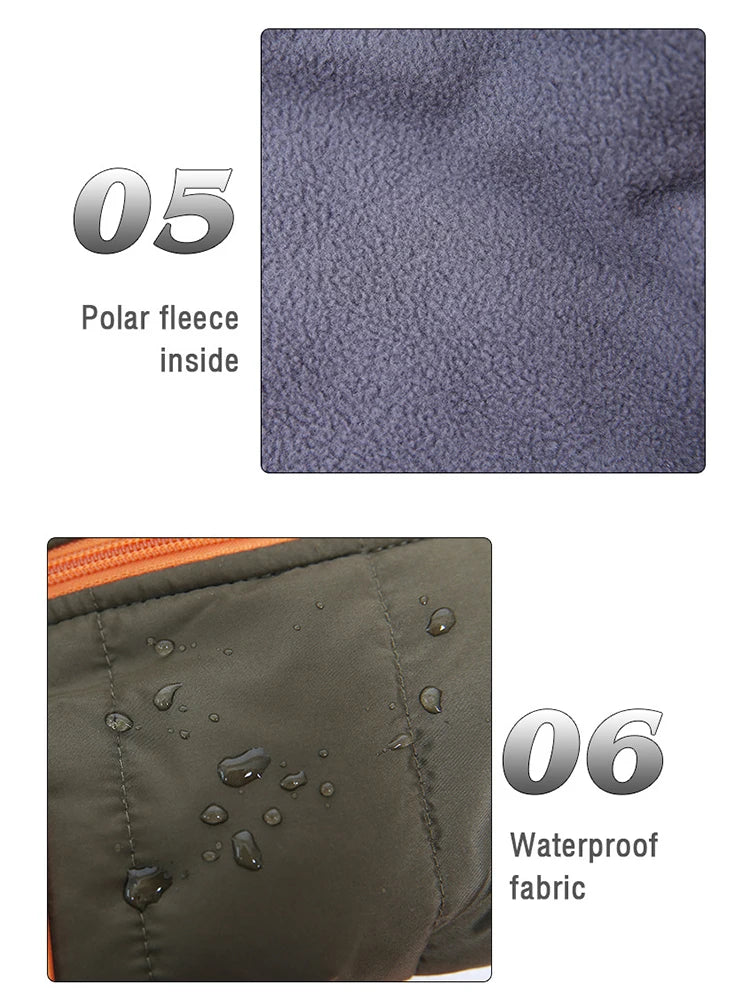 Waterproof Puppy Jacket with Harness Warm Winter Dog Vest