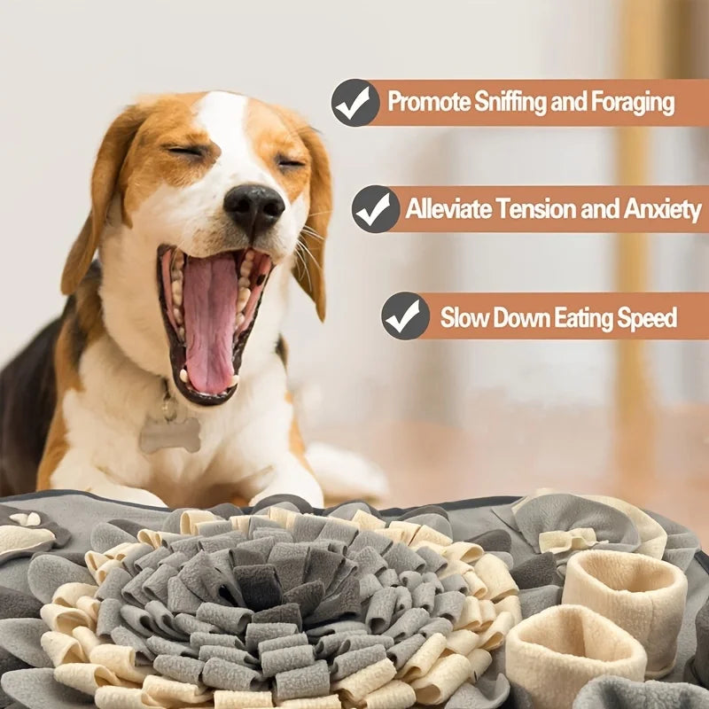Interactive Dog Sniffing Mat  Slow Feeder & Training Pad