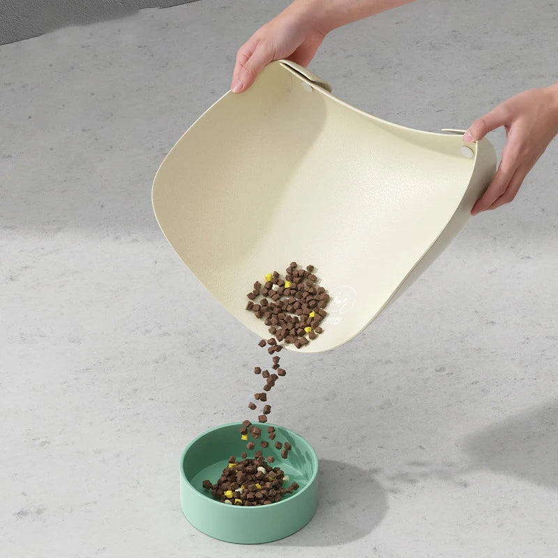 Half-Surround Pet Feeding Mat  Non-Slip Bowl Pad for Cats & Dogs