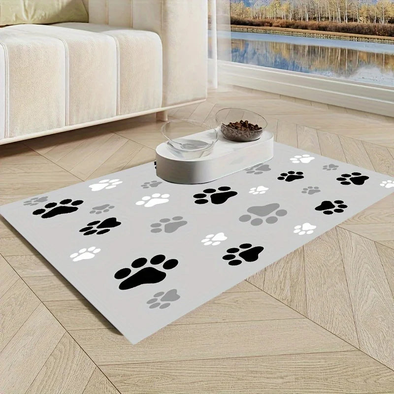 Absorbent Pet Feeding Mat  Leakproof Dog & Cat Mat