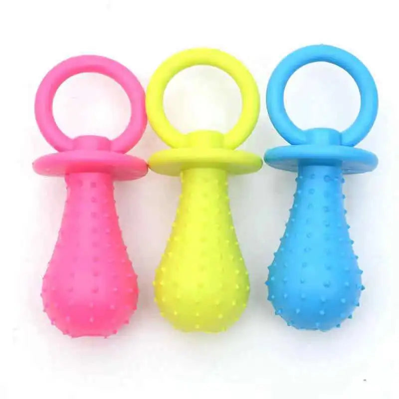Durable Rubber Chew Toys for Small Dogs Teeth Cleaning Trainer