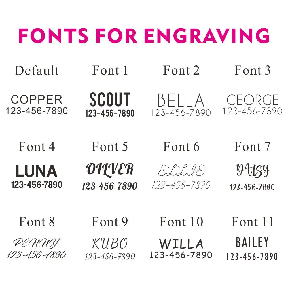 Personalized Pet Collar Adjustable Nameplate ID Tag Pink Flower