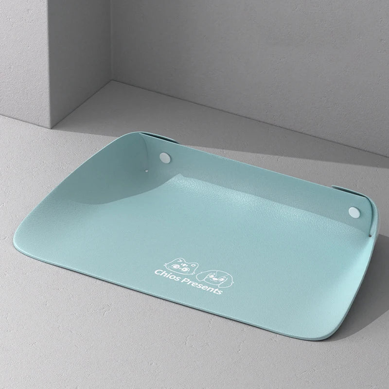 Half-Surround Pet Feeding Mat  Non-Slip Bowl Pad for Cats & Dogs