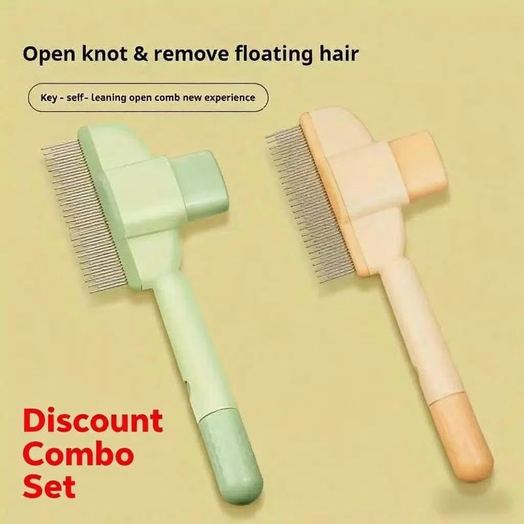 Self-Cleaning Pet Grooming Gloves Hair Remover & Massage Tool