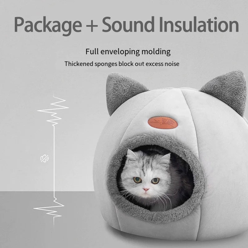 Waterproof Cat Bed Soft Thickened Pet Nest for Cats & Dogs