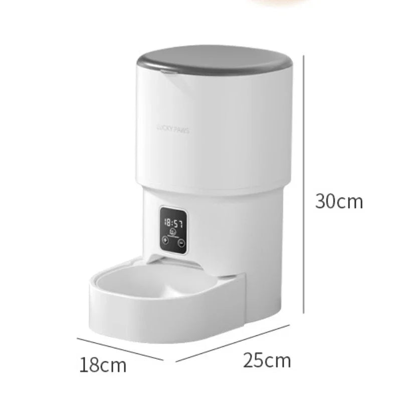 4L Smart Automatic Cat Feeder  Timer & Remote Control