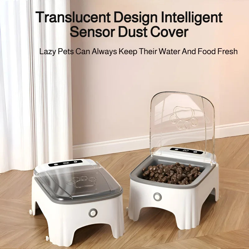Smart Sensor Pet Feeder Automatic Moistureproof Cat & Dog Feeder
